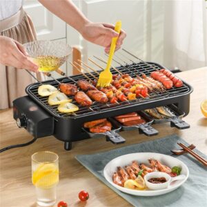 Parrilla Eléctrica De Barbacoa Antiadherente Sin Humo